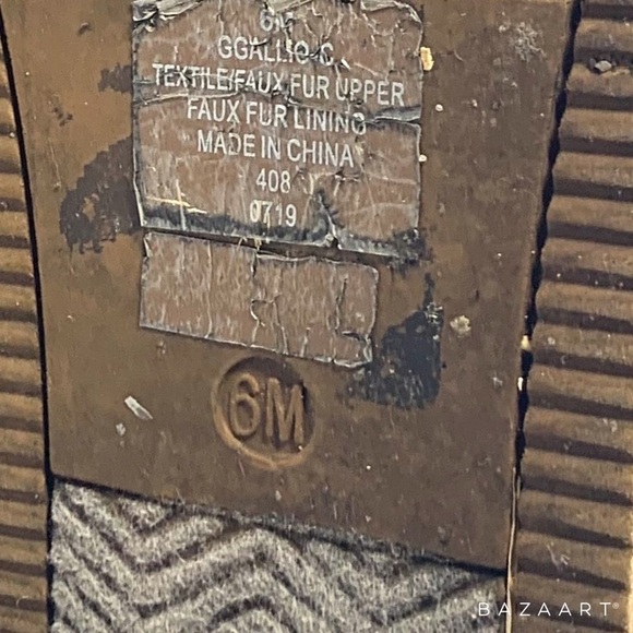 G by Guess Faux Suede & Fur Ankle Boots Sz: 6M - Picture 8 of 8